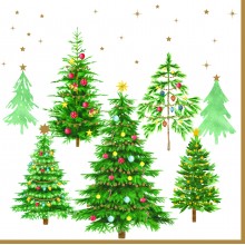 Салфетки 20бр Festive Trees